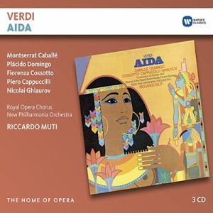 【CD輸入】 Verdi ベルディ / 『アイーダ』全曲　ムーティ＆ニュー・フィルハーモニア管、カバリエ、ドミンゴ、コッソット、他