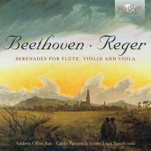 【CD輸入】 Reger レーガー / Serenade Op,  77a,  141a,  :  A.oliva(Fl) Parazzoli(Vn) L.sanzo(Va) +beethoven:  Serenade 
