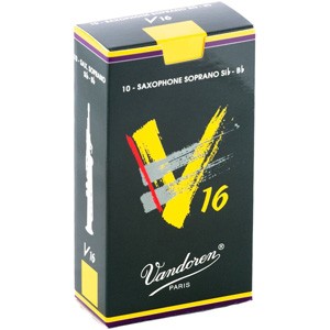 バンドーレン SR7125 ソプラノサクソフォンリード(V16・2-1/2）10枚入りVandoren　V16[SR7125SSV1625] 返品種別A