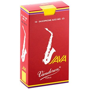 バンドーレン アルトサクソフォンリード(JAVAファイルドレッドカット・3-1/2）10枚入り Vandoren JAVA FILED RED CUT SR2635R返品種別A