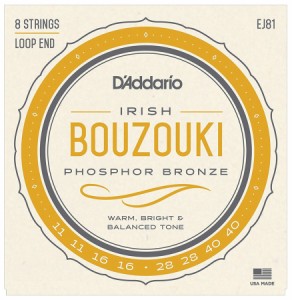 ダダリオ EJ81 アイリッシュ・ブズーキ弦（Irish Bouzouki）D'Addario　Other World Instruments[EJ81] 返品種別A