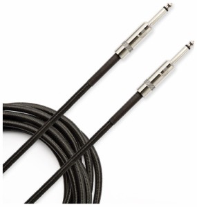 ダダリオ 楽器用シールドケーブル　4.57m（ブラック） D'Addario　Custom Series Braided Instrument Cables PW-BG-15BK返品種別A