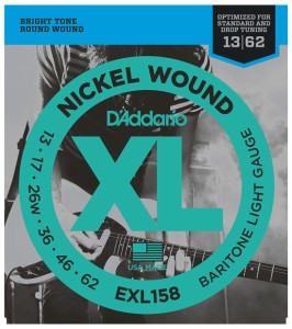 ダダリオ EXL158 エレキギター弦（Baritone-Light）D'Addario　XL NICKEL[EXL158] 返品種別A