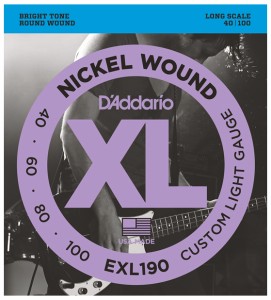 ダダリオ EXL190 エレキベース弦（Long）D'Addario　XL NICKEL[EXL190] 返品種別A