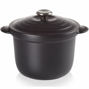 ル・クルーゼ 【IH対応】　ココット・エブリィ 20 マットブラック (シルバーツマミ) Le Creuset 21110200000460返品種別A