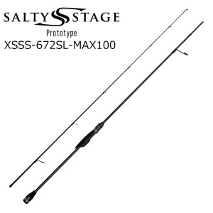 アブガルシア XSSS-672SL-MAX100 ソルティーステージ プロトタイプ スーパーライトジギング XSSS-672SL-MAX100 6.7ft 2ピース スピニング