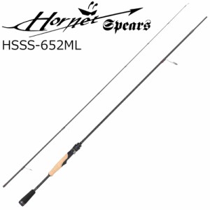 アブガルシア ホーネットスピアーズ HSSS-652ML 6.5ft 2ピース スピニング AbuGarcia Hornet Spears バスロッド HSSS-652ML返品種別A