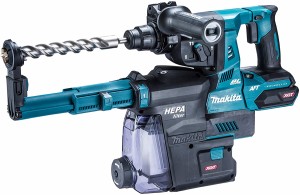 マキタ 充電式ハンマドリル 28mm 青 集じんシステム付き (本体のみ/バッテリ・充電器なし) makita 40Vmax Li-ion HR001GZKV返品種別B