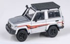 PARA64 1/64 トヨタ ランドクルーザー 71 2014 シルバー （LHD） ルーフラック付【PA-55566】ミニカー  返品種別B