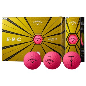 キャロウェイ E・R・C ボール  1ダース　12個入り（ボールドピンク） Callaway ERC BALL BOLD PINK 12P CW19-ERC-BLDPK-12P返品種別A