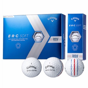 キャロウェイ ERC-SOFT23-WH-12P E・R・C ソフト ゴルフボール 1ダース 12個入り（ホワイト）Callaway[ERCSOFT23WH12P] 返品種別A