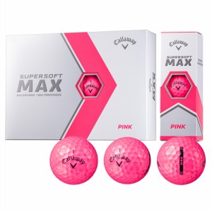 キャロウェイ スーパーソフト マックスボール 1ダース 12個入り（ピンク） Callaway SUPERSOFT MAX SUPERSOFTMAX23-PK返品種別A