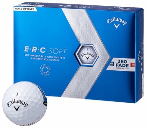 キャロウェイ E・R・C ソフト 360 FADEボール 1ダース 12個入り（ホワイト） Callaway ゴルフボール ERC-SOFT23-360FADE返品種別A