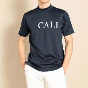 キャロウェイ C23234101-1120-L メンズ 半袖モックネックシャツ（ネイビー・サイズ：L）CALLAWAY　23FW[C232341011120L] 返品種別A