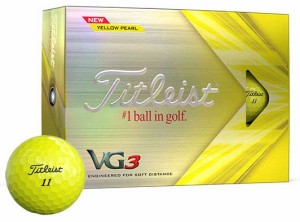 タイトリスト T3127SVG3 VG3 ゴルフボール 1ダース 12個入り(イエローパール)Titleist[T3127SVG3] 返品種別A