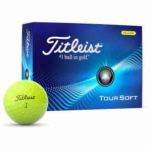 タイトリスト T4114S-J ツアーソフト ゴルフボール 1ダース 12個入り (イエロー)Titleist TOUR SOFT 2024年モデル[T4114SJ] 返品種別A