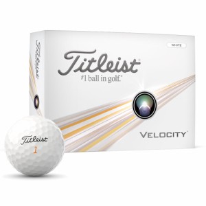 タイトリスト T8026S-J-2 ベロシティ ゴルフボール 1ダース 12個入り (ホワイト)Titleist VELOCITY 2024年モデル[T8026SJ2] 返品種別A