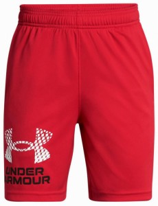 アンダーアーマー ボーイズ UAテック ロゴ ショーツ（Red/White・サイズ：YLG） UNDER ARMOUR DOM-1383333-600-YLG返品種別A