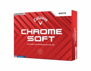 キャロウェイ 642126112 クロム ソフト ゴルフボール 1ダース 12個入り(ホワイト)Callaway CHROME SOFT Golf Ball[642126112] 返品種別A