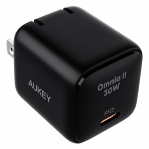 AUKEY PA-B1L-BK 30W USB-C 急速充電器(ブラック)[PAB1LBK] 返品種別A