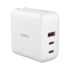 AUKEY PA-B6S-WT 急速充電対応 AC充電器 Type-Cポート搭載 最大90W（ホワイト）[PAB6SWT] 返品種別A