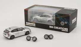 BM CREATIONS 1/64 スバル インプレッサ WRX 2009 シルバー(LHD）【64B0173】ミニカー  返品種別B