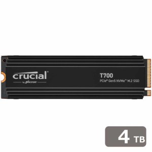 Crucial（クルーシャル） CT4000T700SSD5JP Crucial T700 4TB PCIe Gen5 NVMe M.2 SSD with heatsink[CT4000T700SSD5JP] 返品種別B