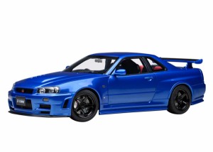 オートアート 1/18 ニスモ R34 GT-R Z-tune（ベイサイドブルー）【77462】ミニカー  返品種別B