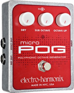 エレクトロ・ハーモニックス MICROPOG ポリフォニック・オクターブ・ジェネレーターElectro-Harmonix　Micro POG[MICROPOG] 返品種別A