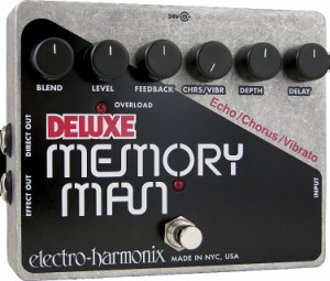 エレクトロ・ハーモニックス アナログ・ディレイ/コーラス/ビブラート Electro-Harmonix　Deluxe Memory Man DELUXEMEMORYMAN返品種別A