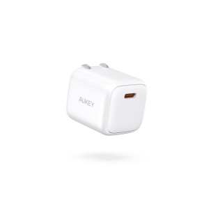 AUKEY PA-B1S-WT USB充電器 Omnia Mini 20W　 PD対応 折りたたみ式 USB-C×1ポート（ホワイト）[PAB1SWT] 返品種別A