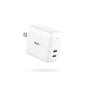 AUKEY PA-R2S-WT USB充電器 Swift Duo 40W PD対応 折りたたみ式 USB-C×2ポート（ホワイト）[PAR2SWT] 返品種別A