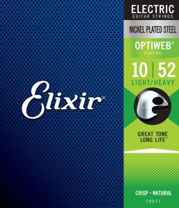 エリクサー 19077(ELIXIR) エレキギター弦(Light-Heavy Strings)ELIXIR　エレキ弦 OPTIWEB(R)コーティング[19077ELIXIR] 返品種別A