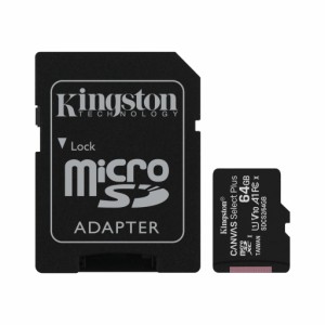 Kingston（キングストン） SDCS2/64GB microSDXCメモリカード 64GB Class10 UHS-I U1 V10 A1Canvas Select Plus[SDCS264GB] 返品種別A