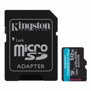 Kingston（キングストン） SDCG3/512GB microSDXCメモリカード 512GB Class10 UHS-I U3 V30 A2Canvas Go！　 Plus[SDCG3512GB] 返品種別A