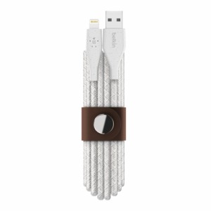 BELKIN F8J236BT10-WHT DuraTek Plus USB-A to Lightningケーブル 3.0m（ホワイト）[F8J236BT10WHT] 返品種別A