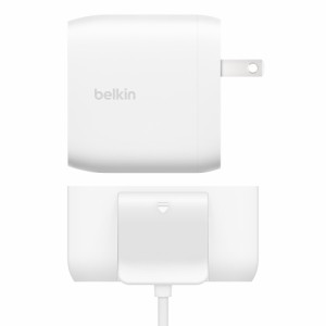 BELKIN WCB010DQ2MWH-B7 30W + 30W 2ポート PPS USB-C PD急速充電器 + 30W 4ポート充電分配器セット[WCB010DQ2MWHB7] 返品種別A