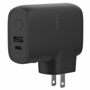 BELKIN BPZ003DQBKJP 25W コンセント一体型 モバイルバッテリー 5000mAh[BPZ003DQBKJP] 返品種別A