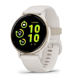 ガーミン vivoactive 5 Ivory / Cream Gold　【Suica対応】スマートウォッチ 010-02862-41[0100286241] 返品種別A