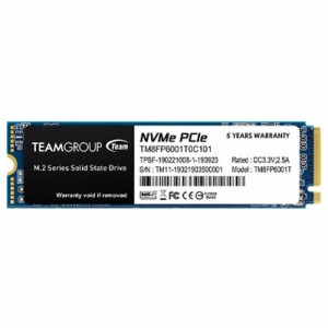 Team（チーム） TM8FP6001T0C101 Team M.2 2280 NVMe PCIe Gen3x4 SSD MP33シリーズ 1TB[TM8FP6001T0C101] 返品種別B