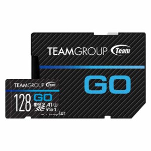 Team（チーム） 【Insta360推奨品】GO Micro SDXC UHS-I U3 V30 メモリーカード 128GB 変換アダプター付き  TGUSDX128GU303返品種別B