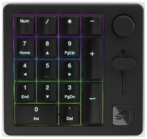 Glorious（グロリアス） ワイヤレス・有線両対応 テンキーボード Glorious Numpad Prebuilt（Black Slate）  GLO-GMMK-NP-FOX-B返品種別A