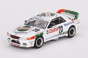 MINI−GT 1/64 Nissan スカイライン GT-R R32 マカオ・ギアレース 優勝車 1990 Gr. A #23(右ハンドル)【MGT00592-R】ミニカー  返品種別B