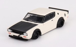 MINI−GT 1/64 Nissan スカイライン ケンメリ リバティーウォーク ホワイト(右ハンドル)【MGT00702-R】ミニカー  返品種別B