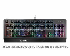 MSI VIGOR GK20 JP ゲーミングキーボード メンブレン 日本語配列108キーVIGOR GK20[VIGORGK20JP] 返品種別A