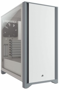 CORSAIR（コルセア） ミドルタワー型PCケース4000D Tempered Glass White（ホワイト） CC-9011199-WW返品種別B