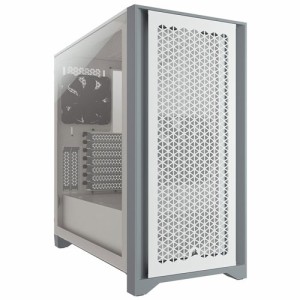 CORSAIR（コルセア） ミドルタワー型PCケース4000D Airflow Tempered Glass White（ホワイト） CC-9011201-WW返品種別B