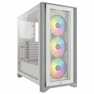 CORSAIR（コルセア） ミドルタワー型PCケースiCUE 4000X RGB Tempered Glass White（ホワイト） CC-9011205-WW返品種別B