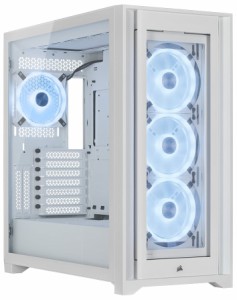 コルセア CC-9011233-WW ミドルタワー型PCケースiCUE 5000X RGB QL True White[CC9011233WW] 返品種別B