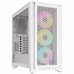 CORSAIR（コルセア） CC-9011241-WW ミドルタワー型PCケース iCUE 4000D RGB Airflow True White[CC9011241WW] 返品種別B